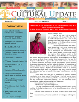 Cultural Update (Spring 2013 Issue