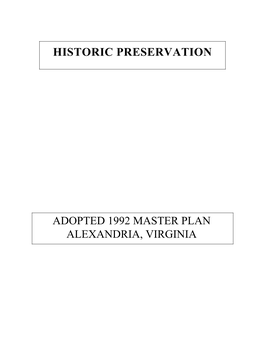 Historic Preservation (1992)
