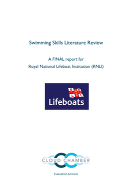 Swim Skills Literature Review