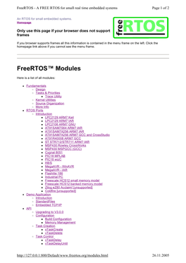 Freertos Manual