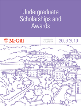 Undergraduate Scholarships and Awards
