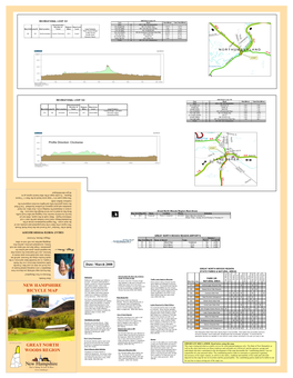 New Hampshire Bicycle Map Great North Woods Region