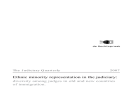 Ethnic Representation in the Judiciary