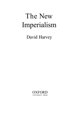 The New Imperialism