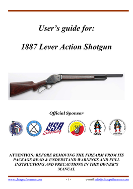 1887 Lever Action Shotgun