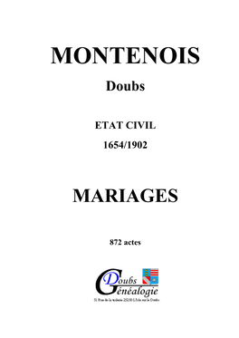 MONTENOIS Doubs