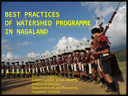 Best Practices of Watershed Programme in Nagaland