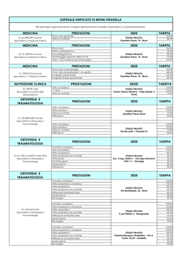 Ospedale Unificato Di Broni Stradella