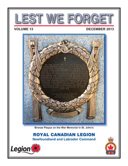 Newfoundland and Labrador Command Royal Canadian Legion