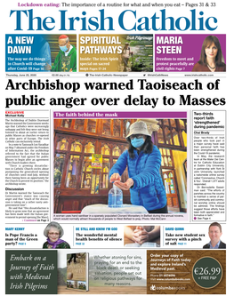 The Irish Catholic, June 25, 2020 the Irish Catholic, June 25, 2020 | News ||3