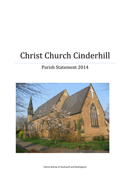 Christ Church Cinderhill Parish Statement 2014