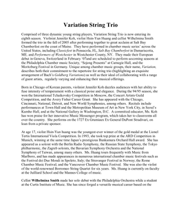 Variation String Trio, V