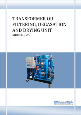 Transformer Oil Filtering Unit S-250.Pdf