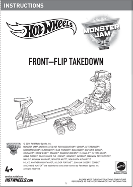 Hot Wheels® Monster Jam® Front-Flip Takedown Play