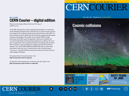 Digital Edition Welcome to the Digital Edition of the June 2016 Issue of CERN Courier