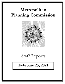 Metropolitan Planning Commission Staff Reports