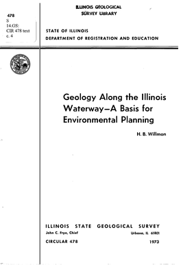 Geology Along the Illinois Waterway-A Basis for Environmental Planning