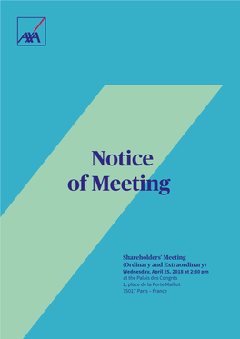 Notice of Meeting