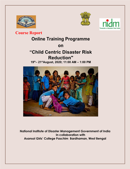 Child Centric Disaster Risk Reduction