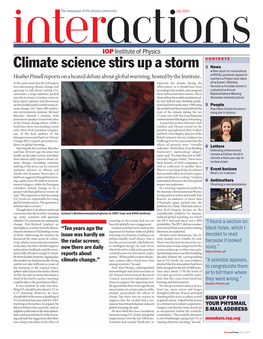 Climate Science Stirs up a Storm