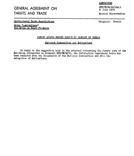 MTN/DP/W/22/Add.1 GENERAL AGREEMENT on 9 July 1976 TARIFFS and TRADE Special Distribution