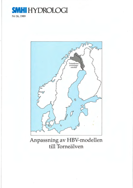 SMHI HYDROLOGI Nr 26, 1989