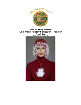 Free Knitting Pattern Lion Brand® Holiday Homespun®