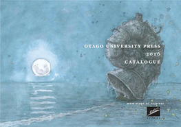 Otago University Press 2016 Catalogue