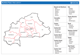 Burkina Faso: Atlas Admin1