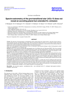 Spectro-Astrometry of the Pre-Transitional Star Lkca 15 Does Not Reveal an Accreting Planet but Extended Hα Emission I