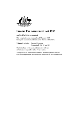 Income Tax Assessment Act 1936