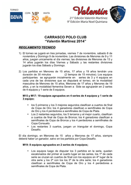CARRASCO POLO CLUB “Valentín Martinez 2014”