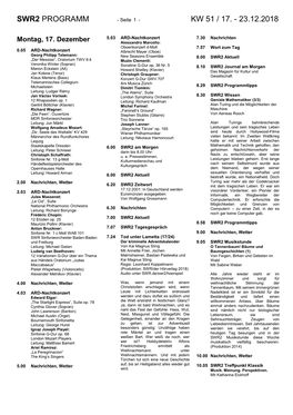 Swr2 Programm Kw 51