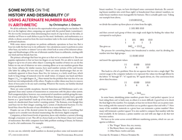 Some Notes on the History and Desirability of Using Alternate