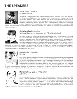 Speakers Biographies