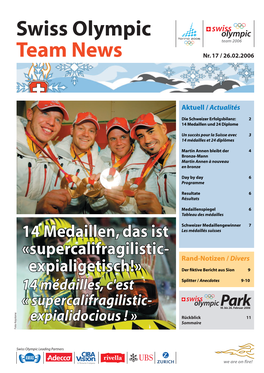 Swiss Olympic Team News