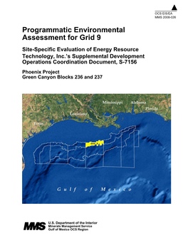 Programmatic Environmental Assessment for Grid 9 Site-Specific