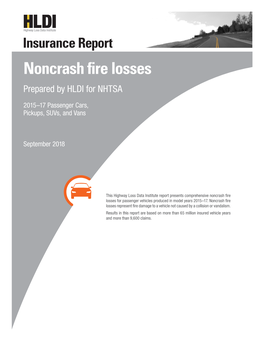 HLDI Insurance Fire Report