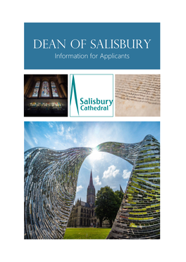 DEAN of SALISBURY Information for Applicants