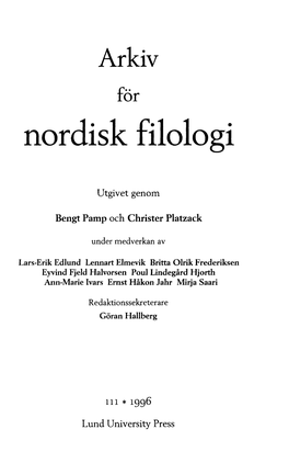 Nordisk Filologi