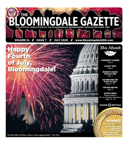 Happy Fourth of July, Bloomingdale!