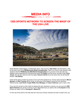 Watch the Usgp Live on Cbs Sports Network!