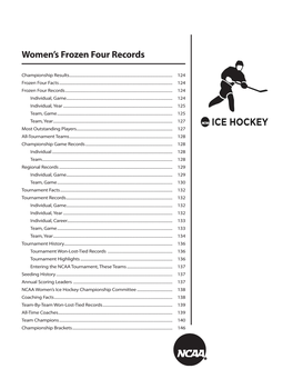 Women's Frozen Four Records