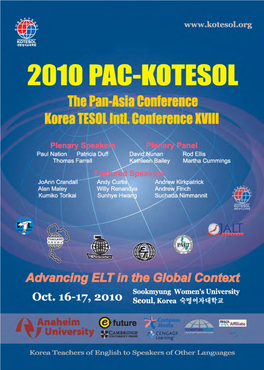 2010 (PAC) International Conference Program Book With