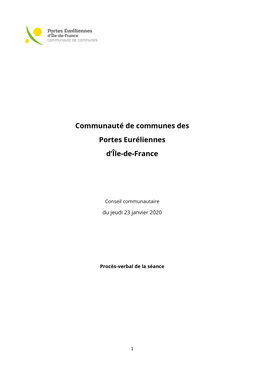 Communauté De Communes Des Portes Euréliennes D’Île-De-France