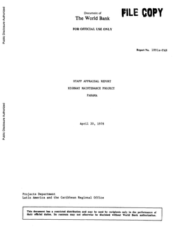 World Bank Document