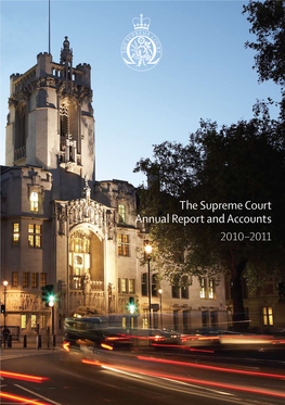 The Supreme Court Annual Report and Accounts 2010-2011
