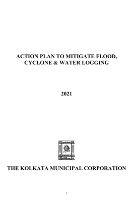 Action Plan to Mitigate Flood, Cyclone & Water Logging 2021 the Kolkata