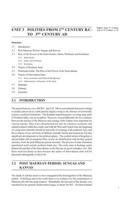 Unit 3 Polities from 2Nd Century B.C. to 3Rd Century