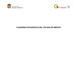 Cuaderno Estadistico De L Estado De México